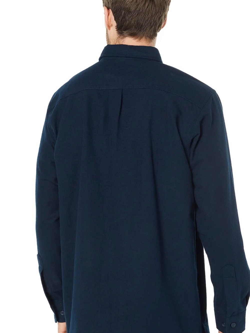 LL BEAN Chamois Slightly Fitted Button Down Shirt Navy Size XL-TALL - Picture 3 of 8